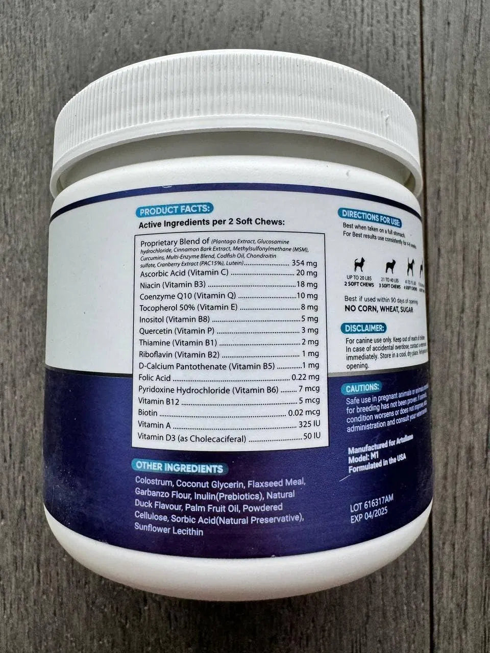 20-in-1 Dog Multivitamin Chews – Joint, Immunity & Health Support for Puppies & Seniors (120 Chews)