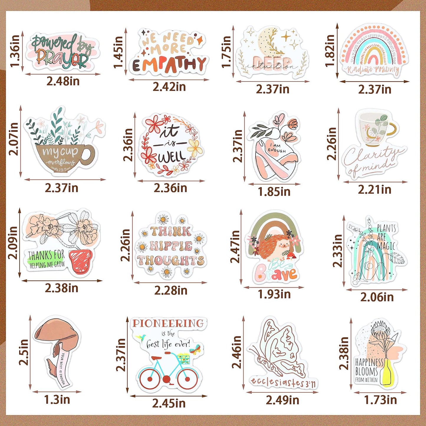 Bible Verse Stickers – Inspirational Christian Faith & Prayer Journaling Stickers