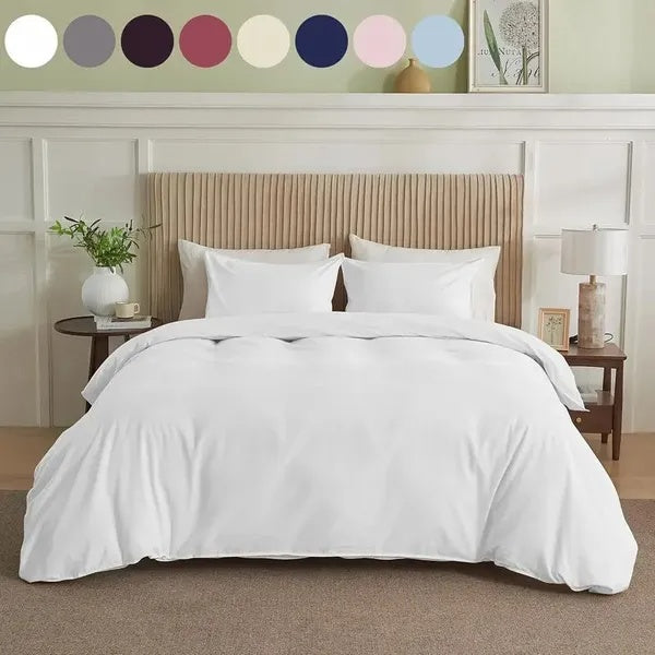 Serta Simply Clean Pleated Duvet Cover – Queen Size Bedding