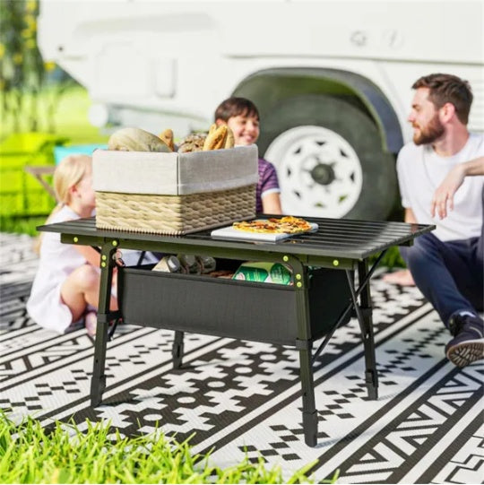 Aluminum Small Folding Dining Table – Portable Lightweight Table