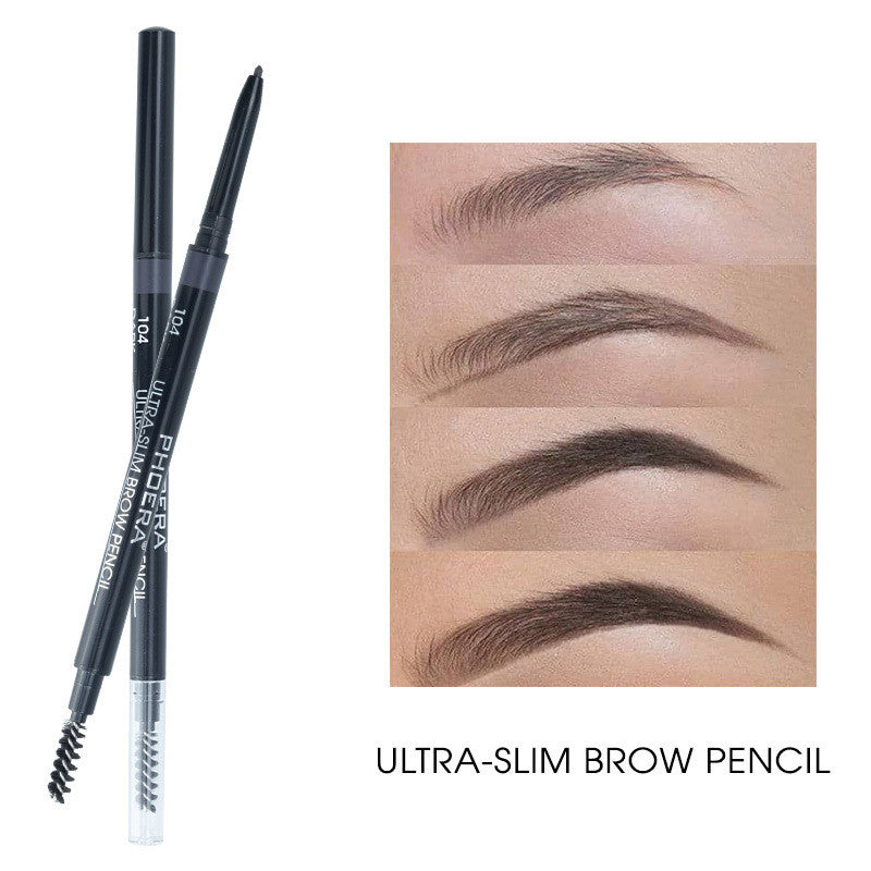 PHOERA 5-Color Thin Eyebrow Pencil – Long-Lasting, Smudge-Proof, Natural Look