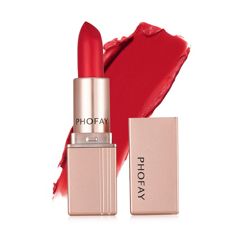 PHOFAY Long-Lasting Matte Lipstick – Smooth, Bold, & Hydrating Lip Color