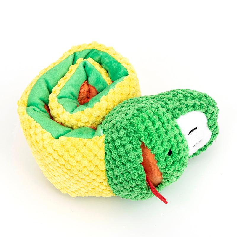 Dog Snuffle Toy & Chew Puzzle – Squeaky Plush Treat Dispenser for Foraging, Boredom & Stress Relief, IQ & Training Game