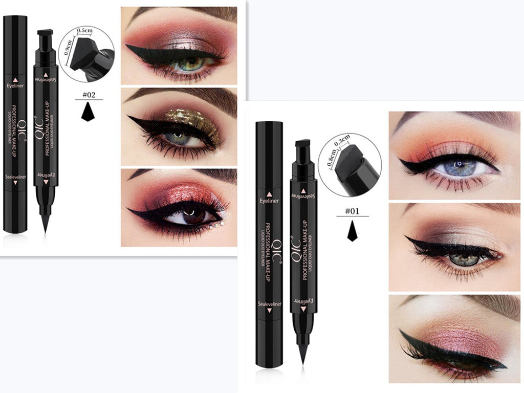 Double-Headed Wing Seal Eyeliner – Waterproof, Smudge-Proof Liquid Eye Liner for Precise Winged Look
