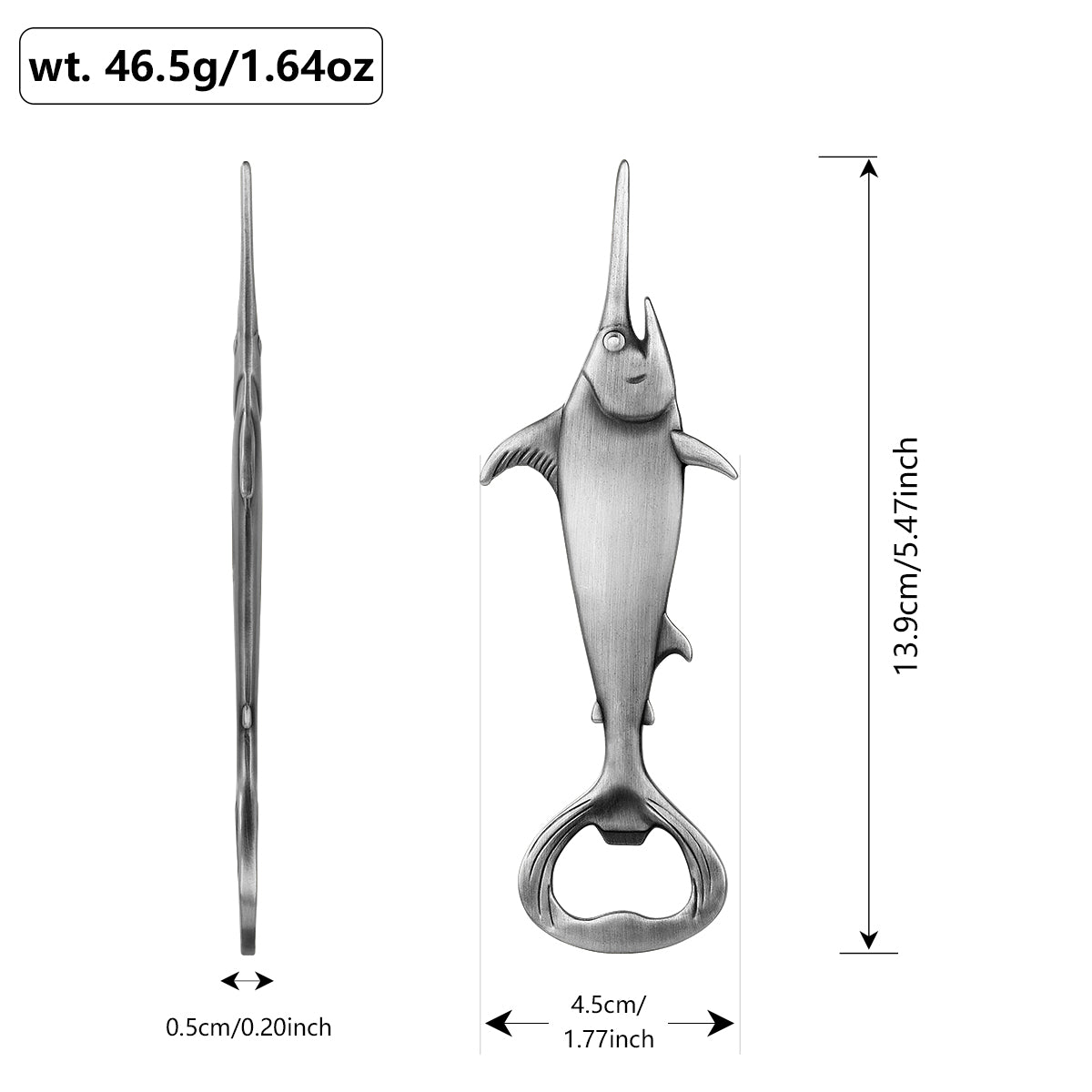 Swordfish Handle Metal Beer Bottle Opener – Kitchen & Bar Gadget Gift