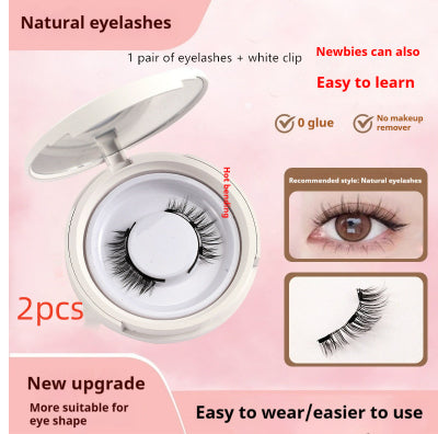 Magnetic Suction False Eyelashes – Little Devil Supernatural Look, No-Glue Magnet Lash Set