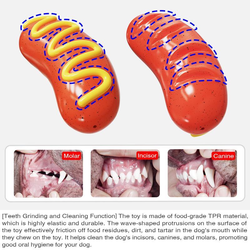PPOKEl Indestructible Dog Chew Toy – Tough Rubber Toy for Aggressive Chewers, Orange