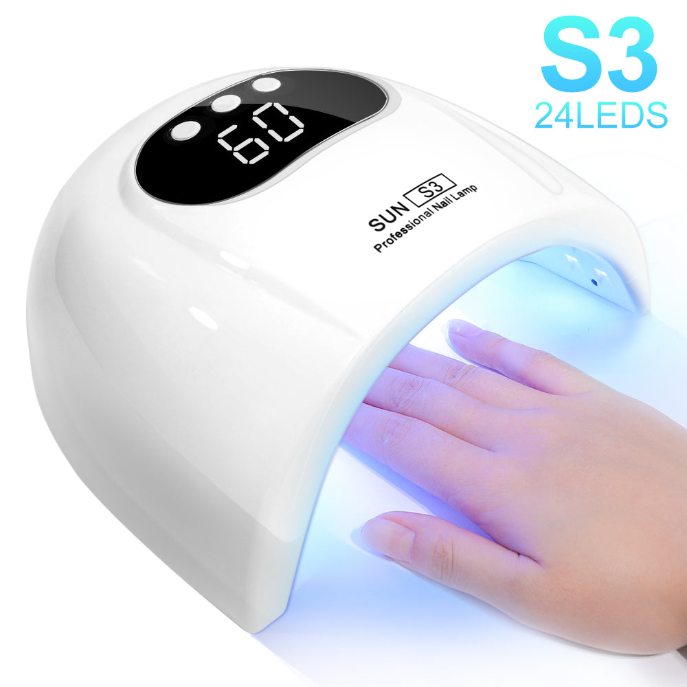 UV LED Nail Lamp With 3 Timers, Smart Sensor & LCD Display for Gel Nails
