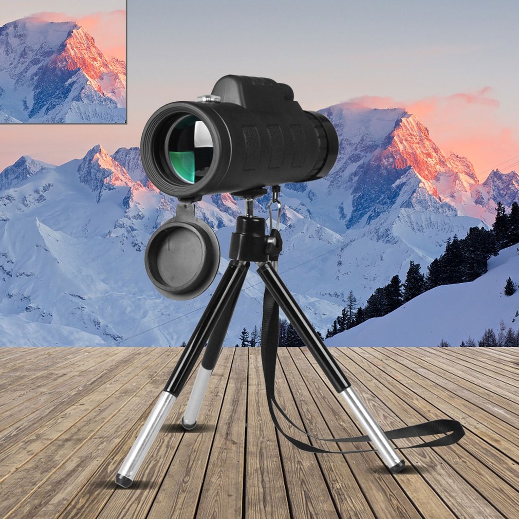 Monocular Telescope Zoom Scope for Smartphone – Compatible with Apple, Phone Clip & Tripod with Compass 🔭📱