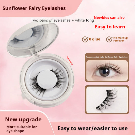 Magnetic Suction False Eyelashes – Little Devil Supernatural Look, No-Glue Magnet Lash Set