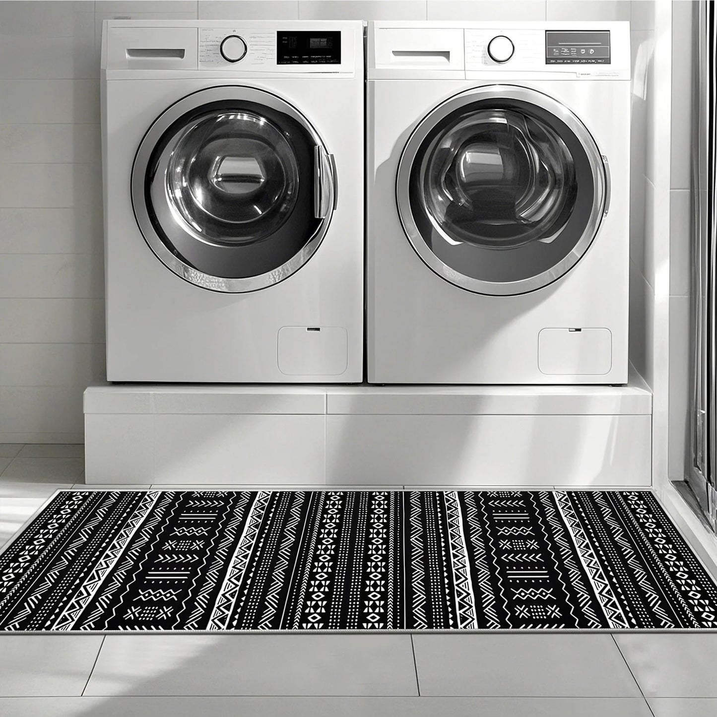 3 Piece Kitchen Rug Set – Non-Skid, Washable Boho Runner Rugs for Kitchen & Laundry Room