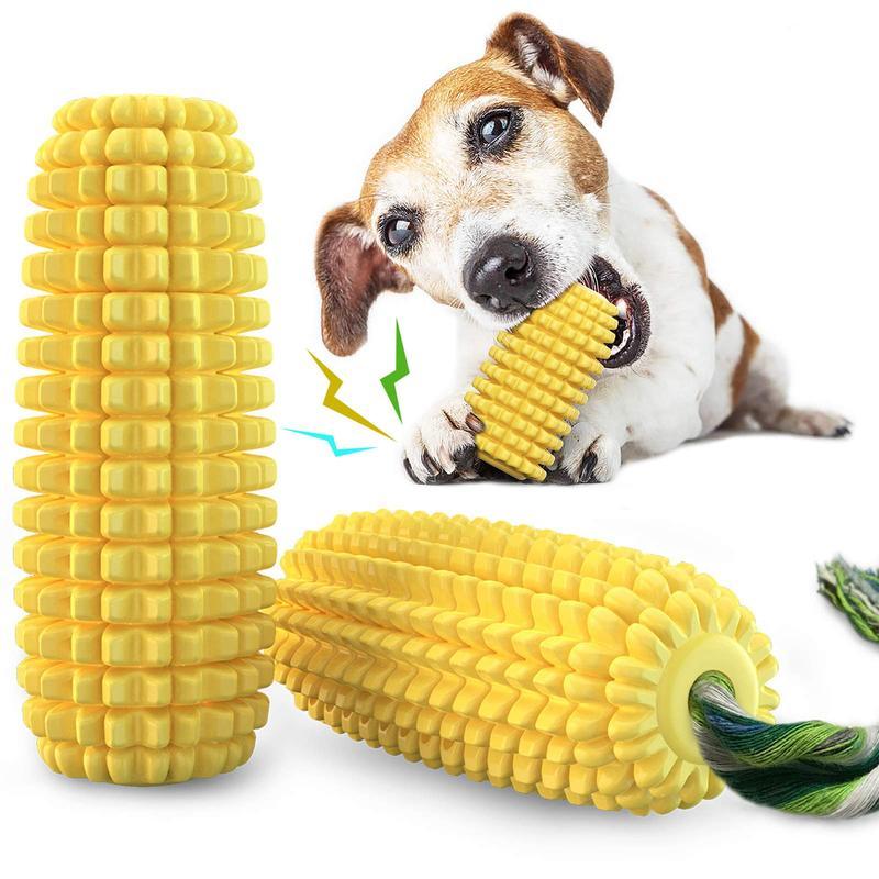 PROKEl Corn Stick Dog Chew Toy – Squeaky Rope for Small, Medium & Large Breeds, 5.8"