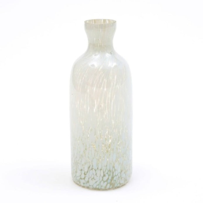 Large Decorative Splatter Glass Bottle Vase – Modern Home Décor Flower Vase