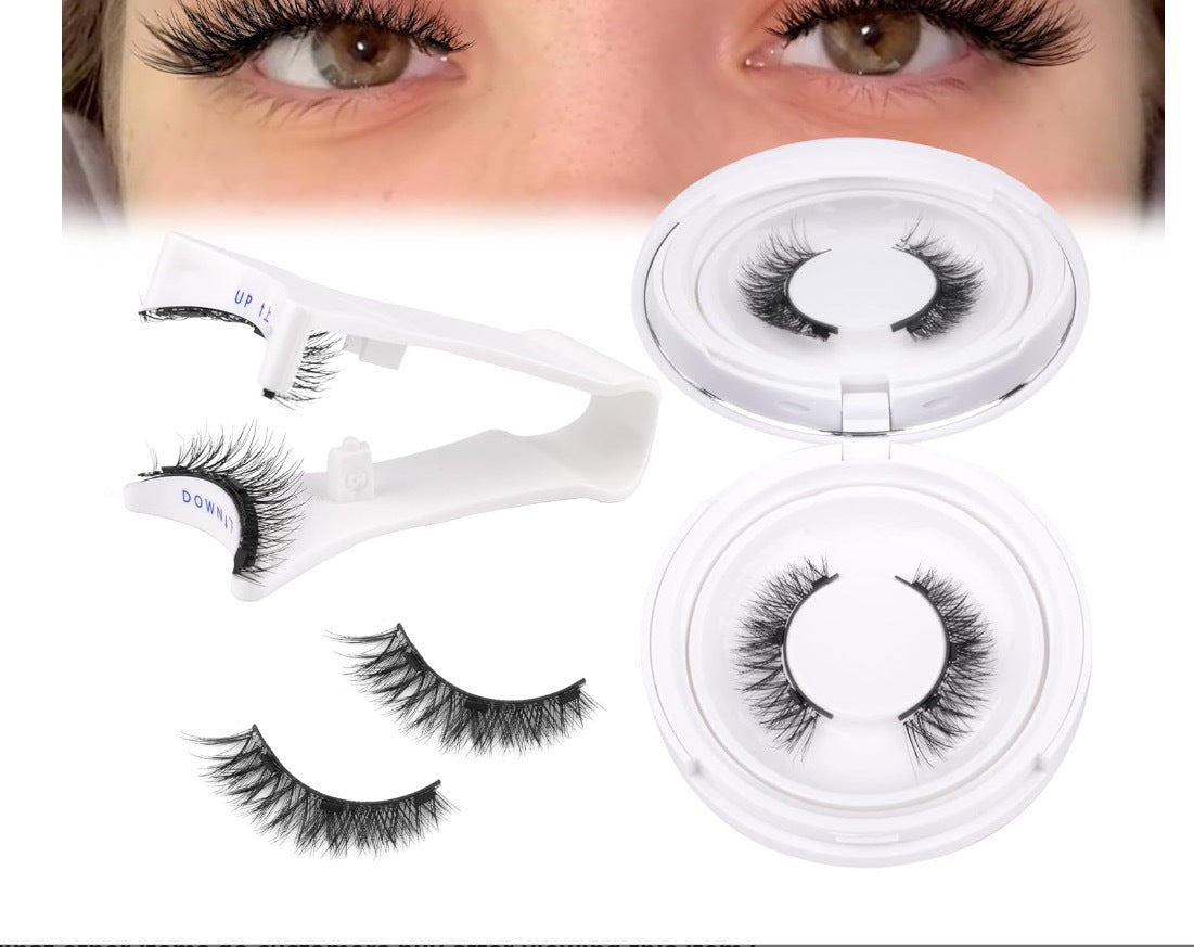 Magnetic Suction False Eyelashes – Little Devil Supernatural Look, No-Glue Magnet Lash Set