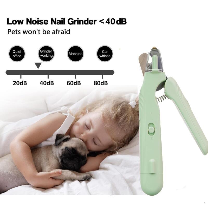 2-in-1 Pet Nail Clippers with LED Light – Dog & Cat Paw Trimmer with Safety Blood Guard