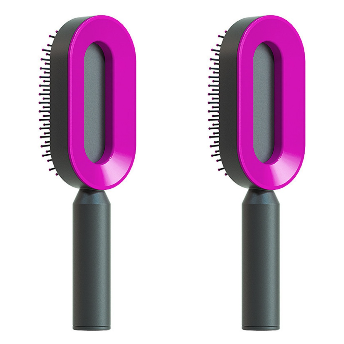 Self-Cleaning Hair Brush – Scalp Massage & Anti-Static Comb