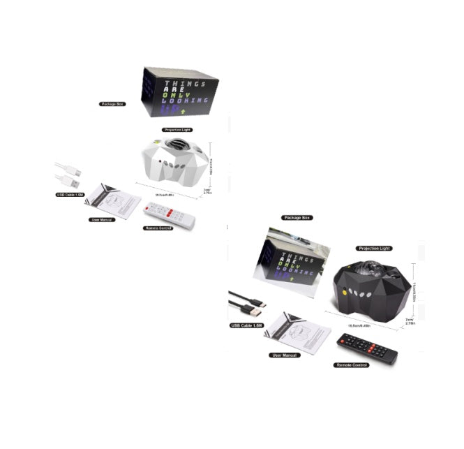 USB Ocean Star Projector Lamp Bluetooth Music Water Pattern Light