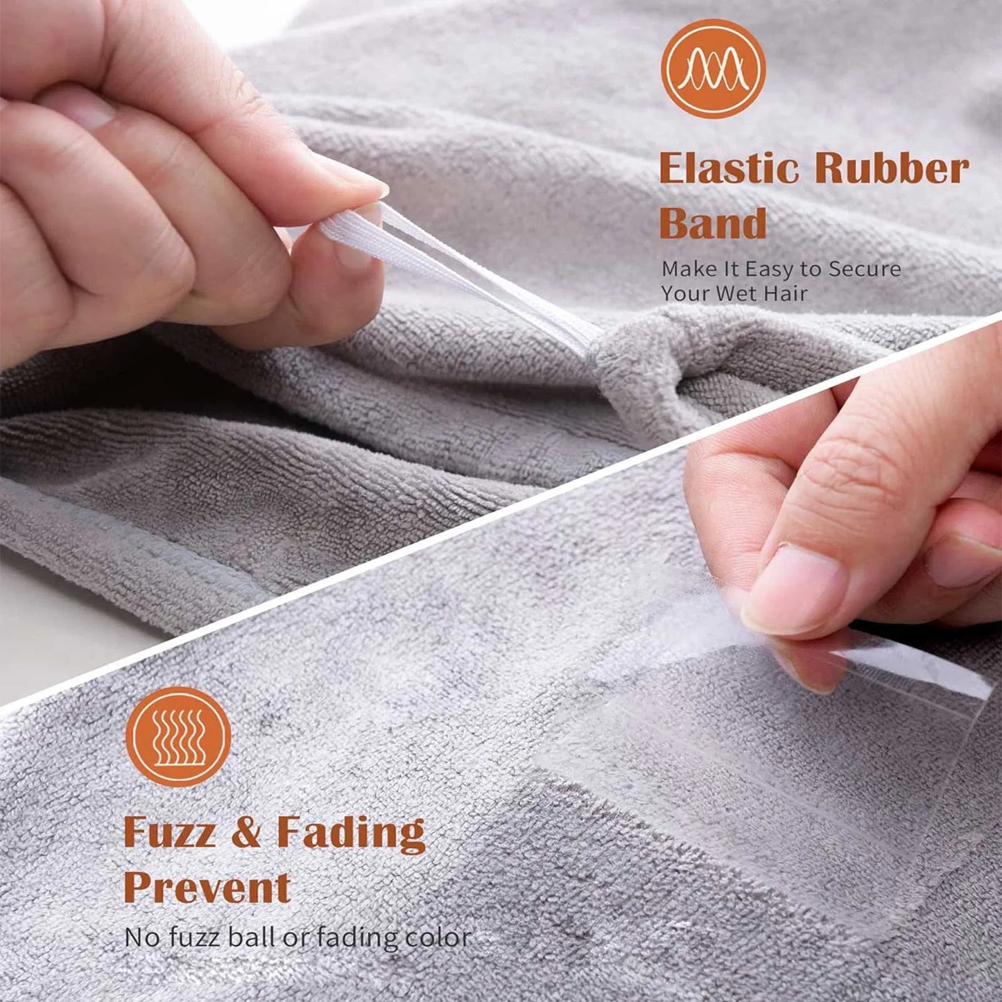 Women’s 3-Pack Microfiber Hair Towel Wraps – Ultra Absorbent Turbans for Curly, Long & Thick Hair