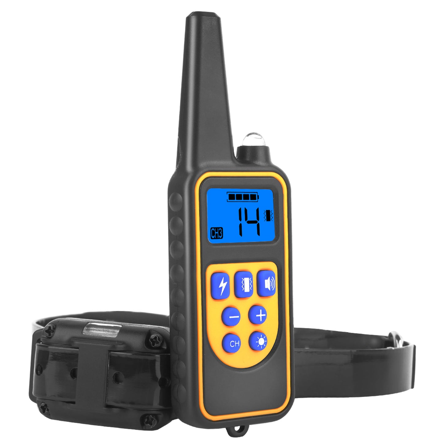 Remote Dog Training Collar IP67 Waterproof Rechargeable Pet Trainer 875 Yard Long Range 4 Modes Adjustable Levels 300mAh Battery