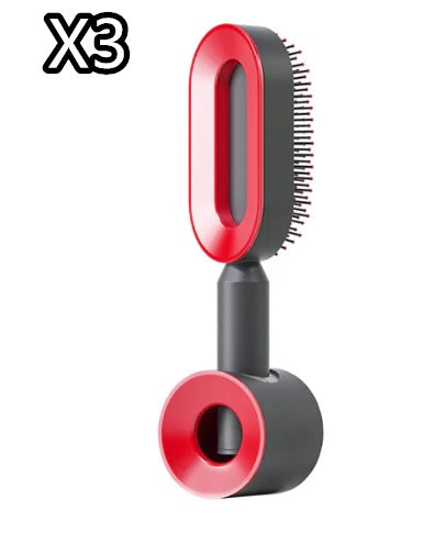 Self-Cleaning Hair Brush – Scalp Massage & Anti-Static Comb
