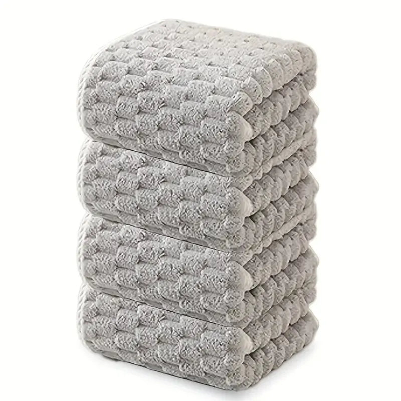 Waffle Ultra-Soft Bath Towel – Super Absorbent Quick-Drying Fiber Towel for Adults (1 or 4-Pack)