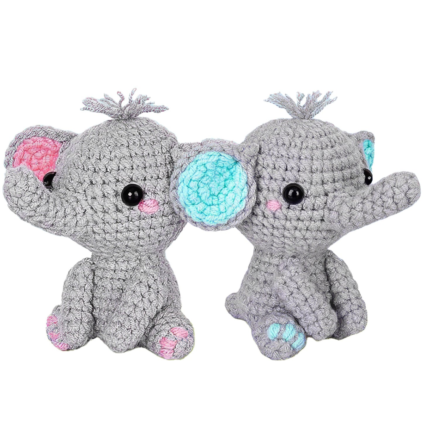 Crochet Kit Crochet Kit For Beginners DIY Knitting Supplies Elephant Succulents Options