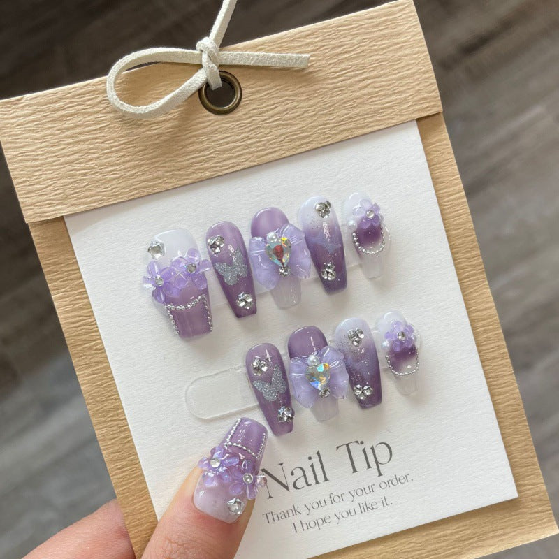 Wear Nail Pure Handmade Manicure – Reusable Press-On Nails, Custom Artisan Nail Art Set