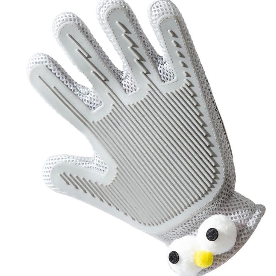 2-in-1 Pet Grooming Gloves for Cats & Dogs – Double-Sided Hair Removal & Massage, Anti-Scratch, Bite-Resistant, Efficient Fur Remover