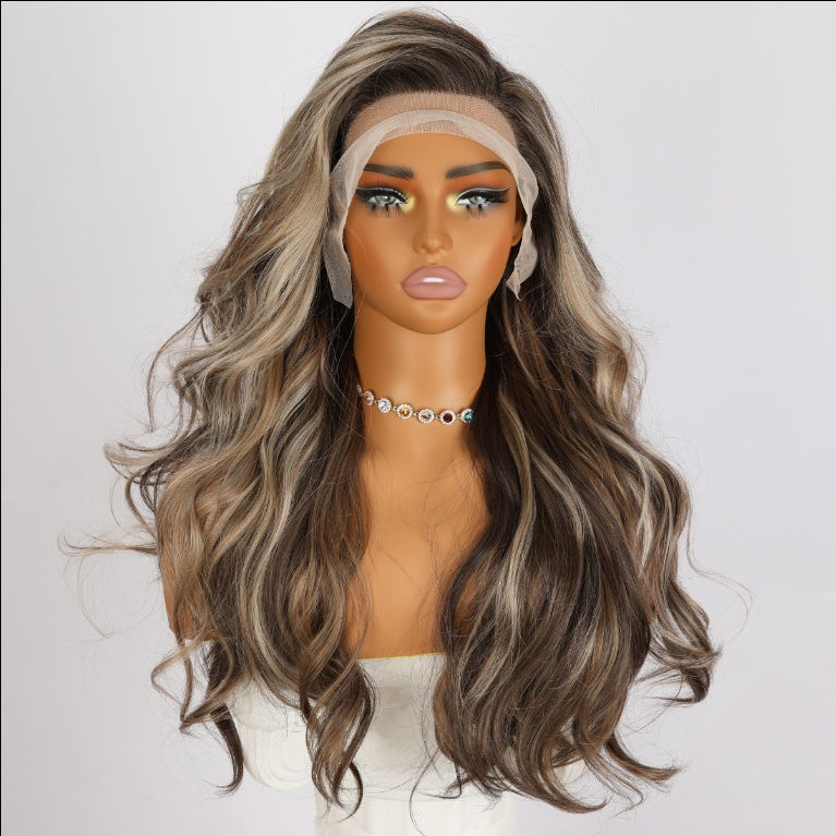 Hot Selling Glueless Synthetic Wigs with Highlights – Stylish Wear for Black Women