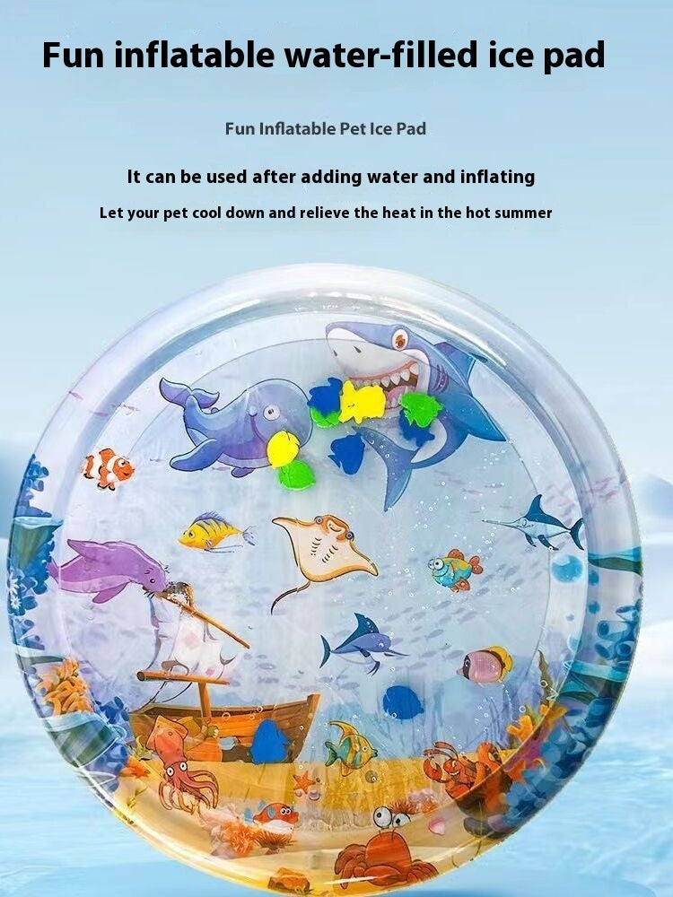 “Summer Cooling Pet Mat – Ice Pad Bed for Dogs & Cats | Puppy Kennel Cooling Cushion”