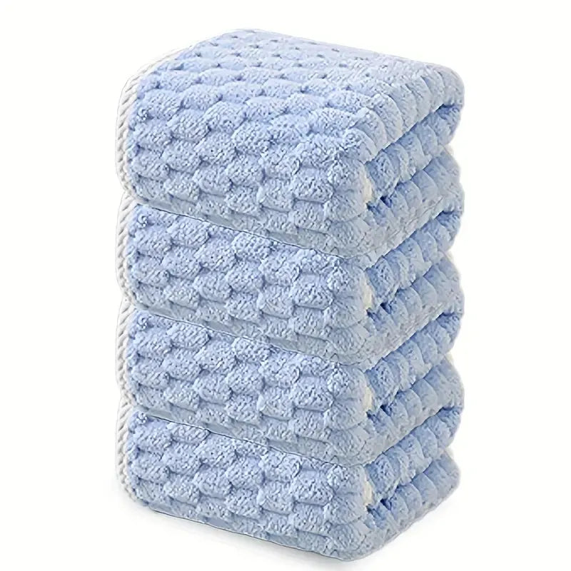 Waffle Ultra-Soft Bath Towel – Super Absorbent Quick-Drying Fiber Towel for Adults (1 or 4-Pack)