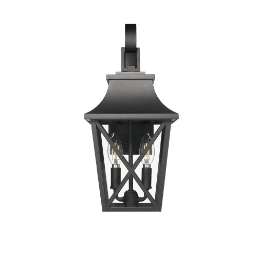 Black Outdoor Wall Light 2-Pack Modern Industrial Waterproof