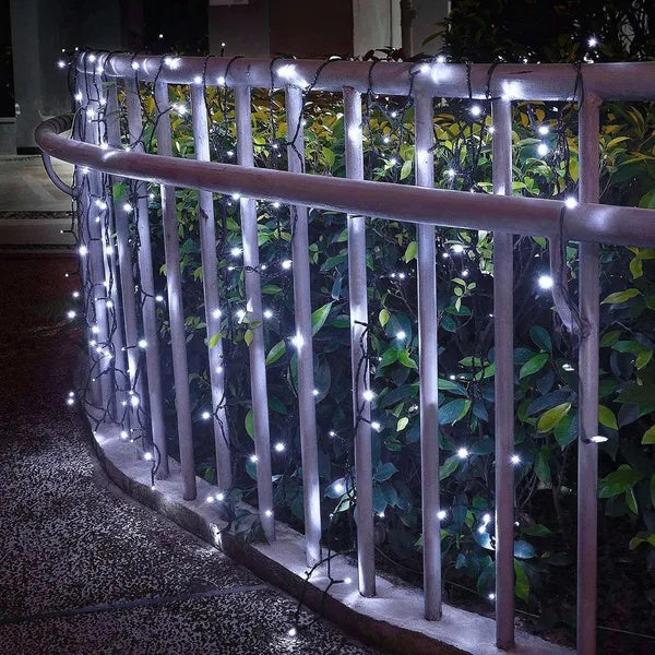 12M LED Solar String Lights Fairy Outdoor Garden Decor