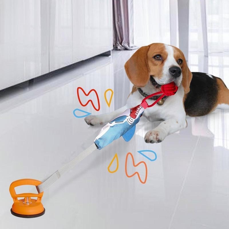PROKEl Shark Chew & Squeak Pet Toy with Suction Cup