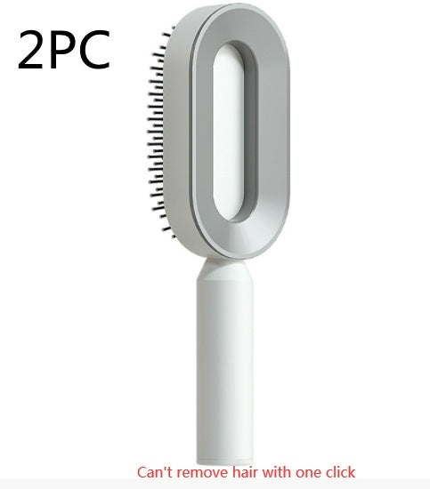 Self-Cleaning Hair Brush – Scalp Massage & Anti-Static Comb