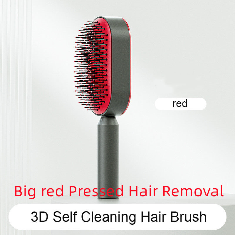 Self-Cleaning Hair Brush – Scalp Massage & Anti-Static Comb