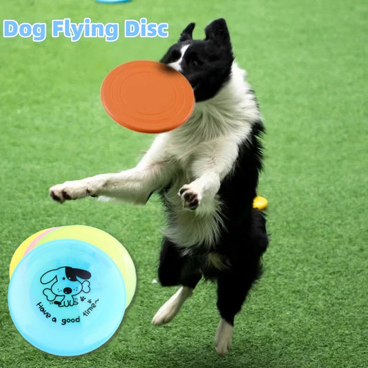 Silicone Flying Saucer Dog & Cat Toy – Chew-Resistant Interactive Disc