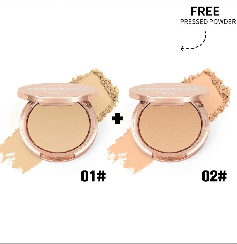 PHOFAY Matte Setting Pressed Powder – Oil Control & Long-Lasting Finish