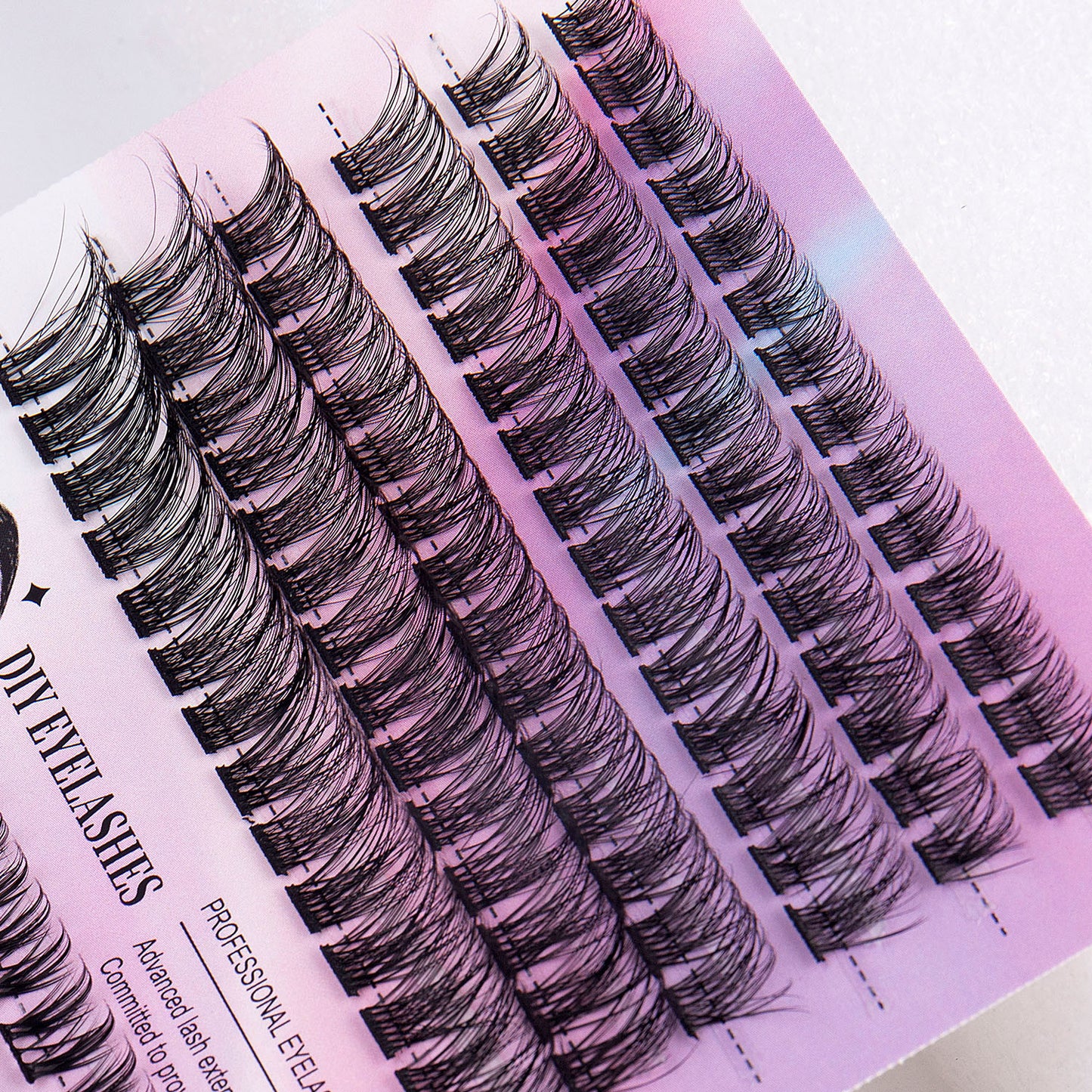 12 Rows 150pcs Segmented Cluster Lashes | Natural & Wispy DIY Lash Extensions
