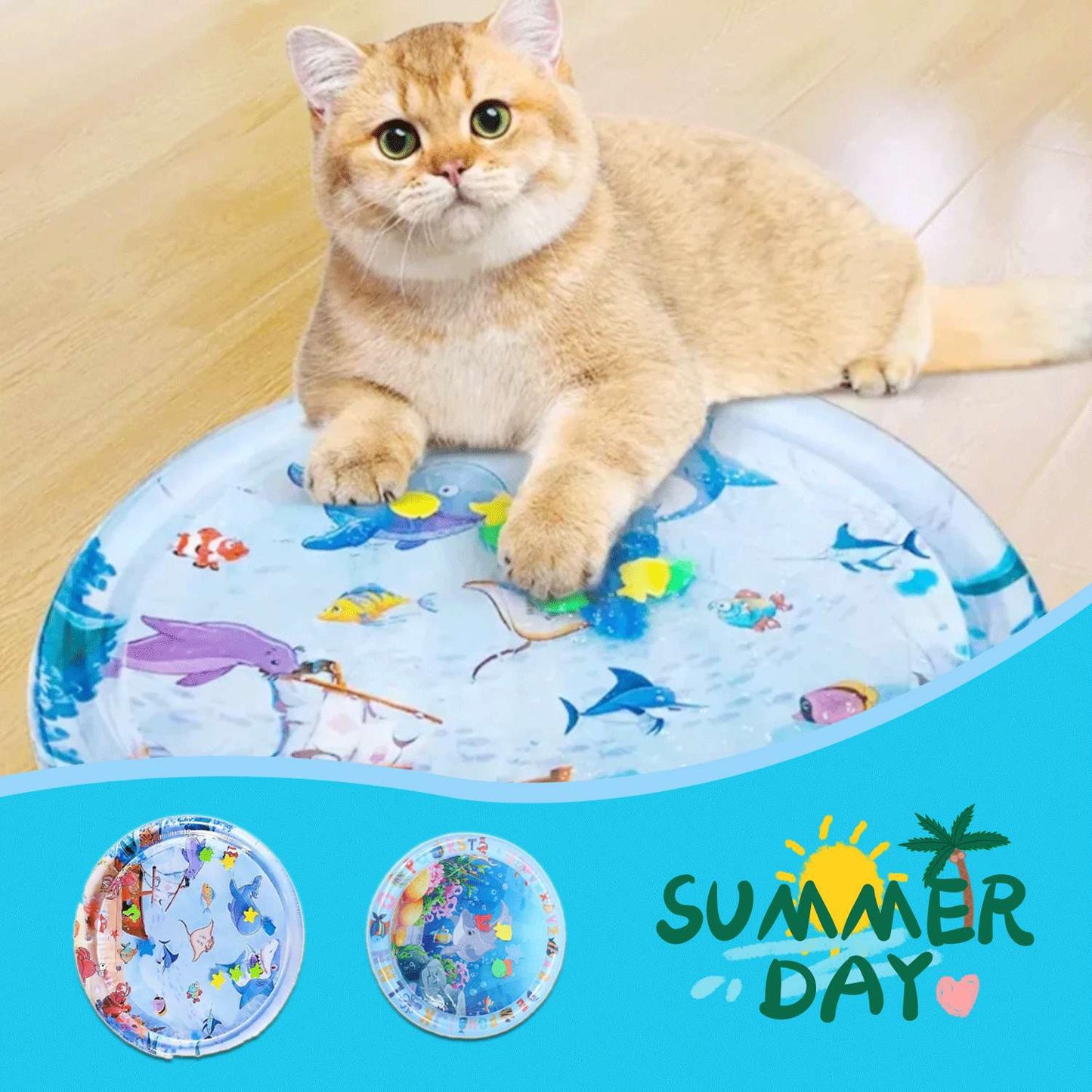 “Summer Cooling Pet Mat – Ice Pad Bed for Dogs & Cats | Puppy Kennel Cooling Cushion”