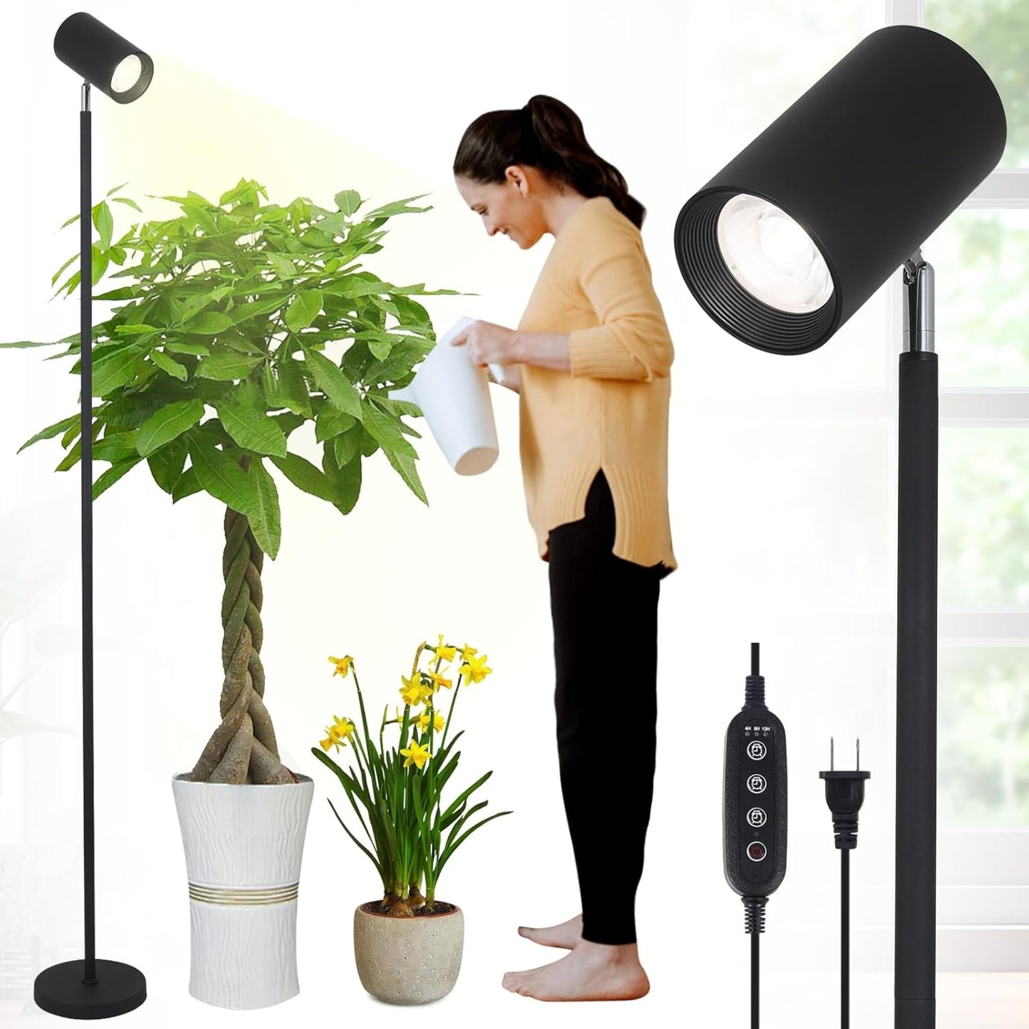 Full Spectrum Indoor Plant Grow Light Stand 20W COB LED
