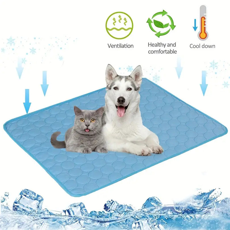 Extra Large Cooling Mat for Dogs & Cats – Summer Pet Bed, Ice Pad Blanket, Durable Pet Sofa Accessory