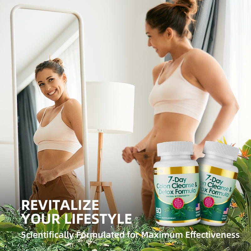 7-Day Colon Cleanse & Detox Formula Capsules – Digestive Support & Gut Health Supplement