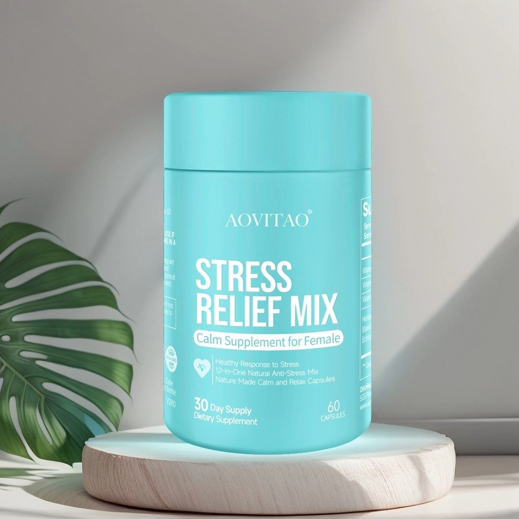 Ashwagandha for Women with L-Theanine & Magnesium – Stress Relief, Anxiety Support, Focus & Relaxation Supplement