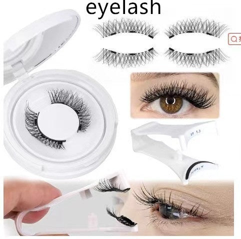 Magnetic Suction False Eyelashes – Little Devil Supernatural Look, No-Glue Magnet Lash Set