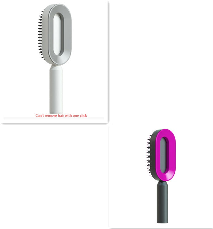 Self-Cleaning Hair Brush – Scalp Massage & Anti-Static Comb