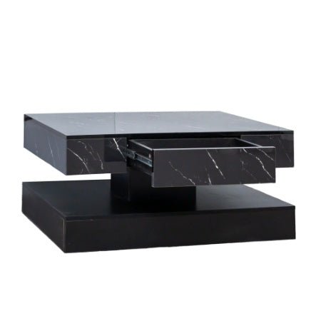 6.93" High LED Coffee Table – Modern Living Room Table with LED Lights