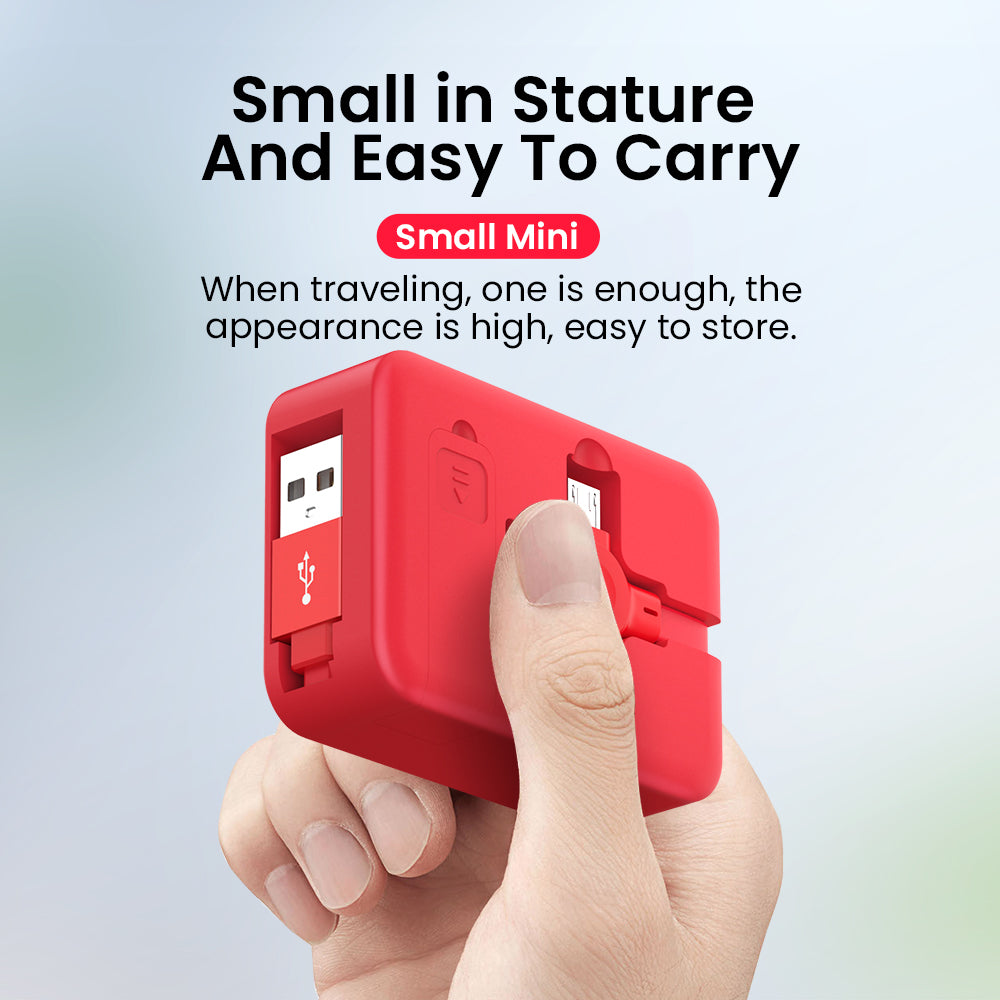 4-in-1 Retractable Macaron USB Cable With Phone Stand