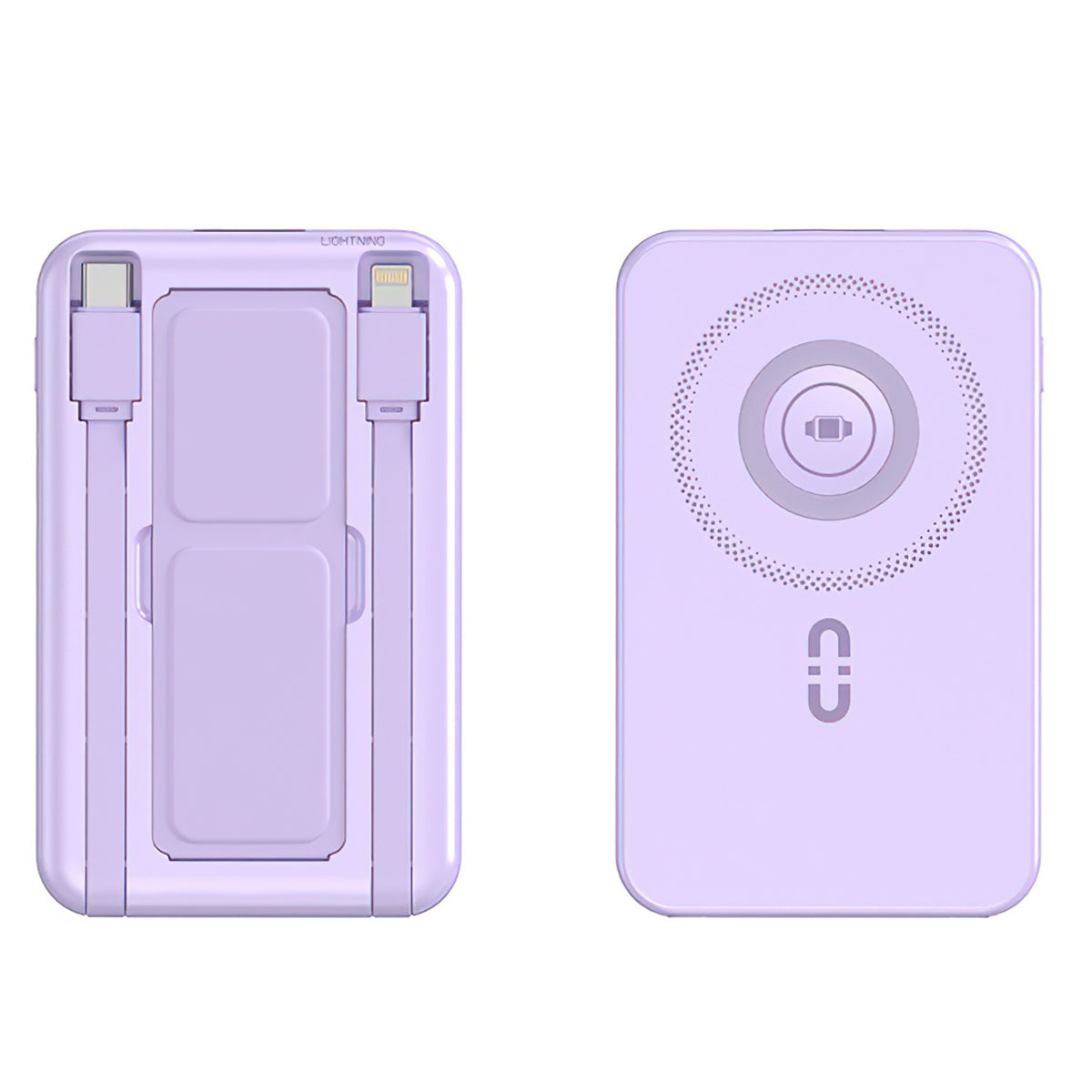 Portable MagSafe wireless charging power bank