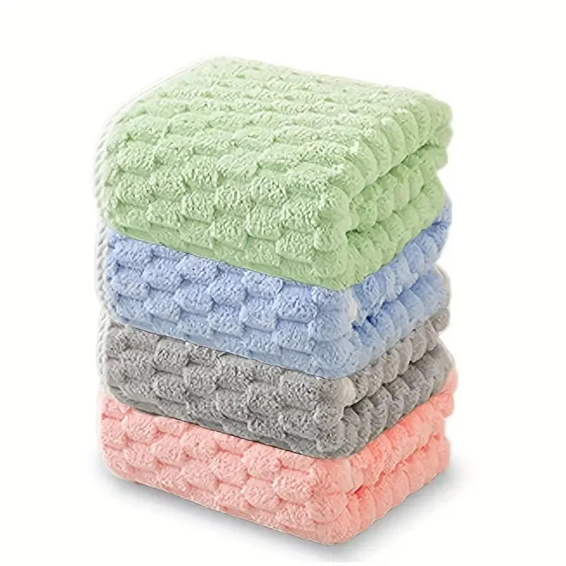 Waffle Ultra-Soft Bath Towel – Super Absorbent Quick-Drying Fiber Towel for Adults (1 or 4-Pack)